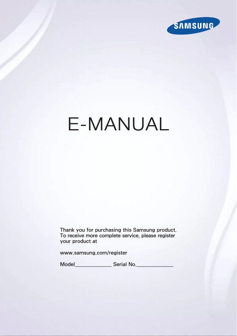 Page n°1 - Manuel utilisateur Samsung UA50H5303AW