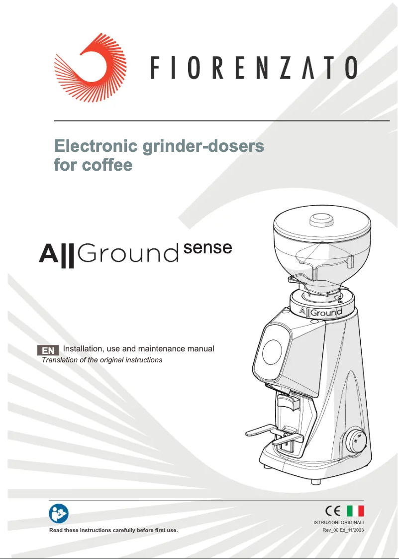 Page n°1 - Manuel utilisateur Fiorenzato AllGround Sense