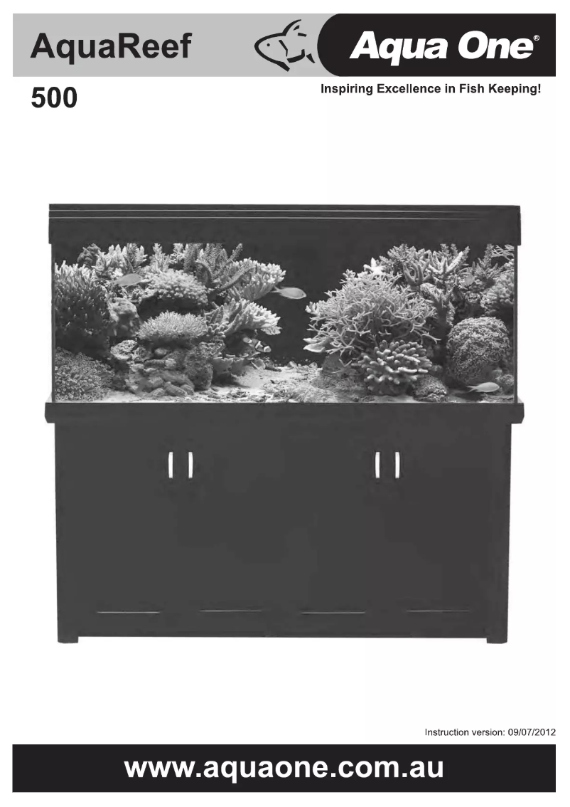 Image de la première page du manuel de l'appareil AquaReef 500