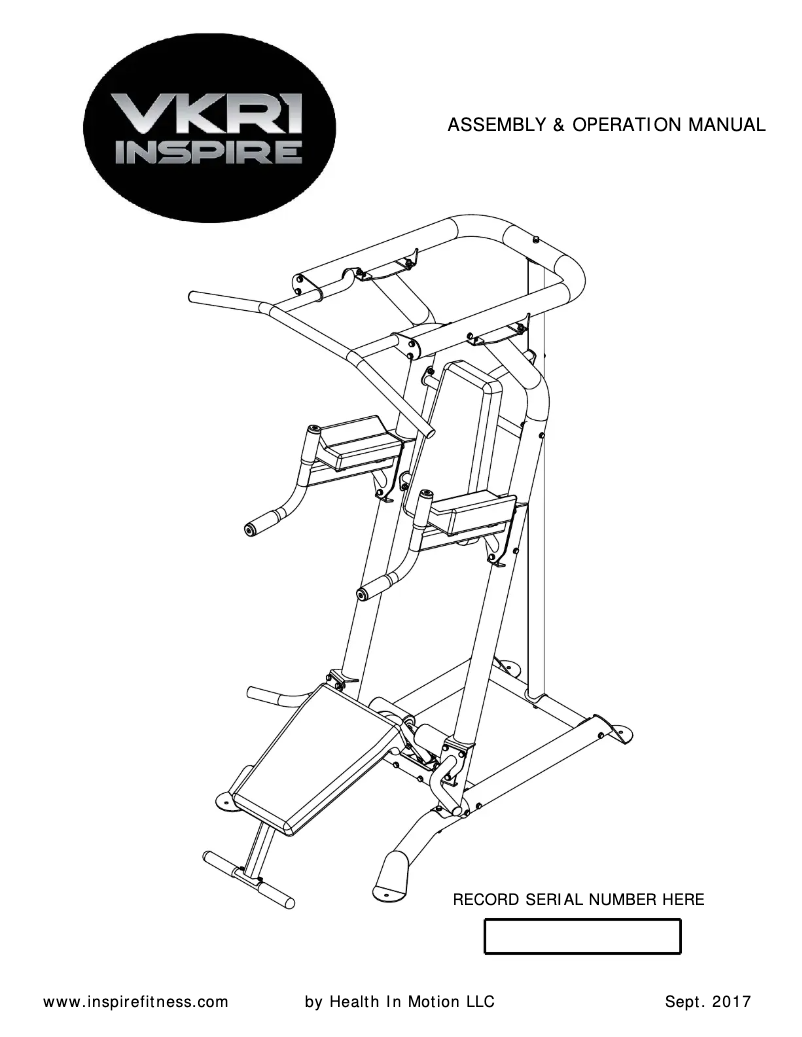 Imagen de la primera página del manual del dispositivo VKR1