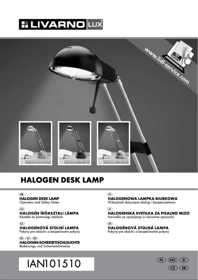 Imagen de la primera página del manual del dispositivo IAN 101510