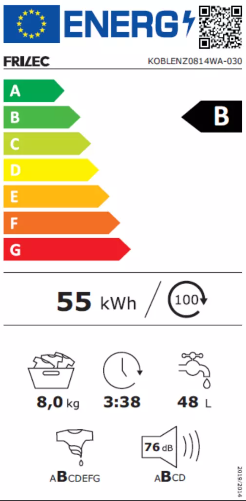 Página 1 del manual Manual de usuario Frilec KOBLENZ0814WA 030