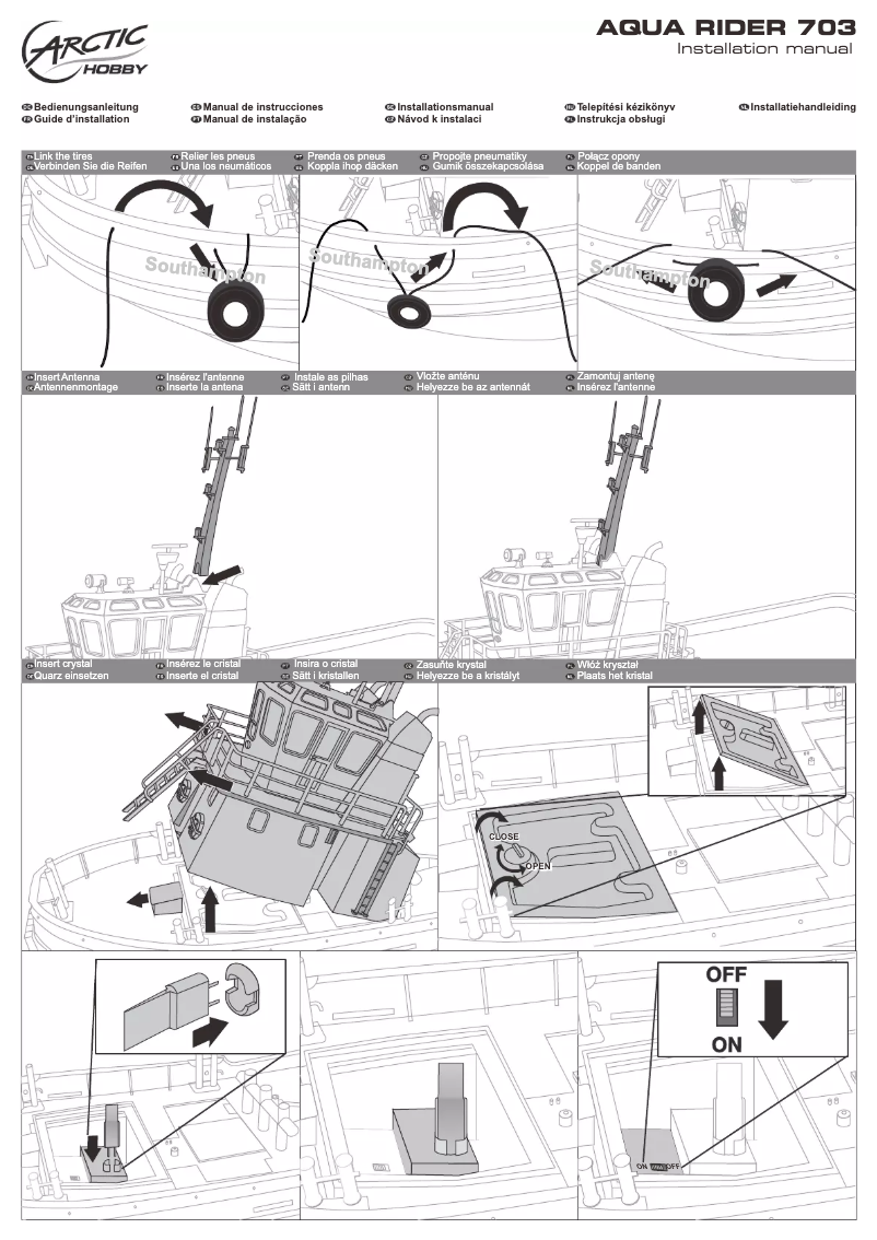 Image de la première page du manuel de l'appareil Aqua Rider 703