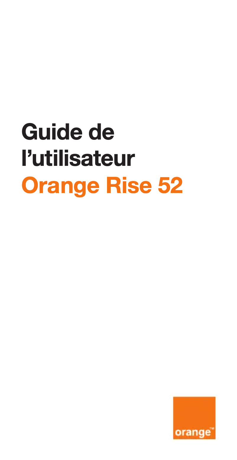Image de la première page du manuel de l'appareil Rise 52