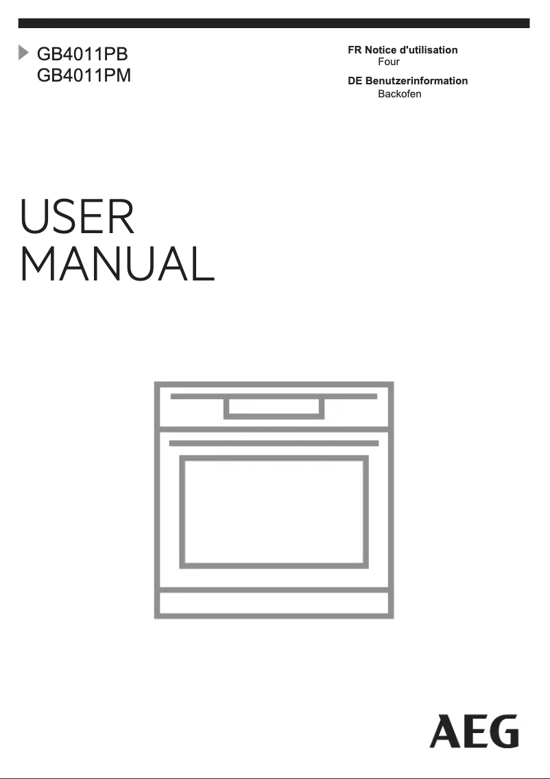 Page 1 de la notice Manuel utilisateur AEG GB4011PM