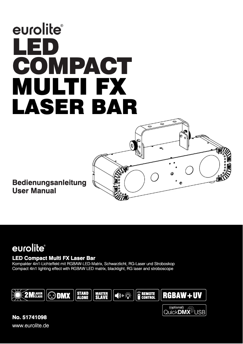 Page n°1 - Manuel utilisateur Eurolite LED Compact Multi FX