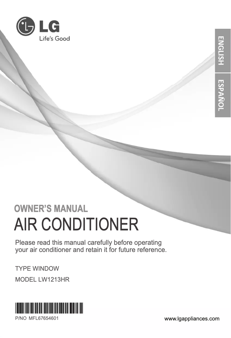 Página 1 del manual Manual de usuario LG LW1213HR
