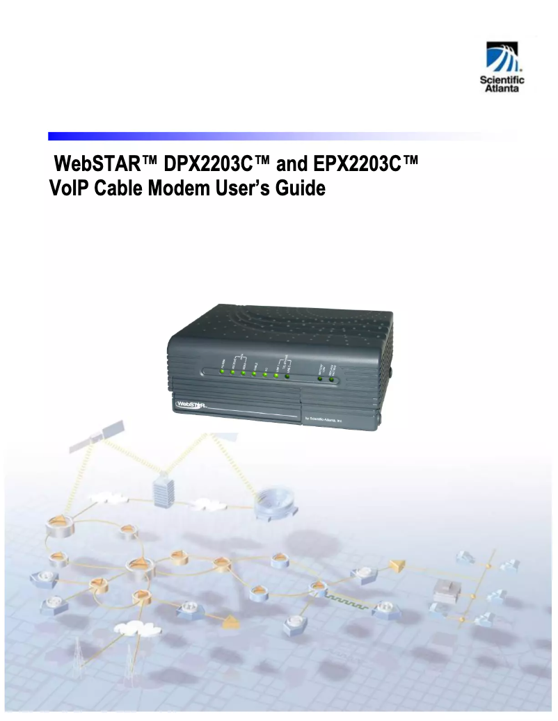 Page 1 de la notice Manuel utilisateur Cisco DPX2203C