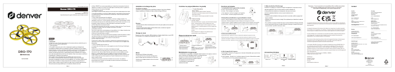 Page 1 de la notice Manuel utilisateur Denver DRO-170