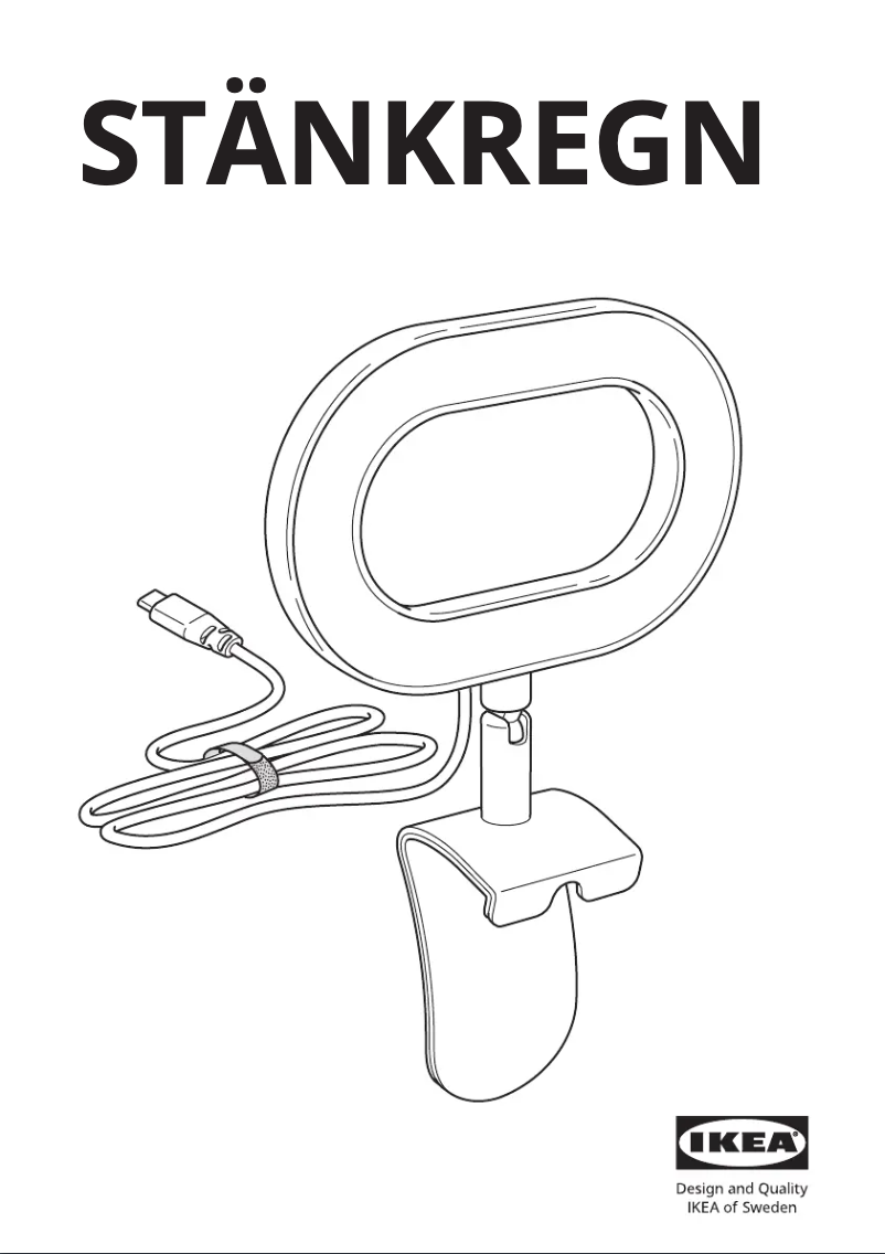 Page 1 de la notice Manuel utilisateur Ikea STÄNKREGN 405.421.52