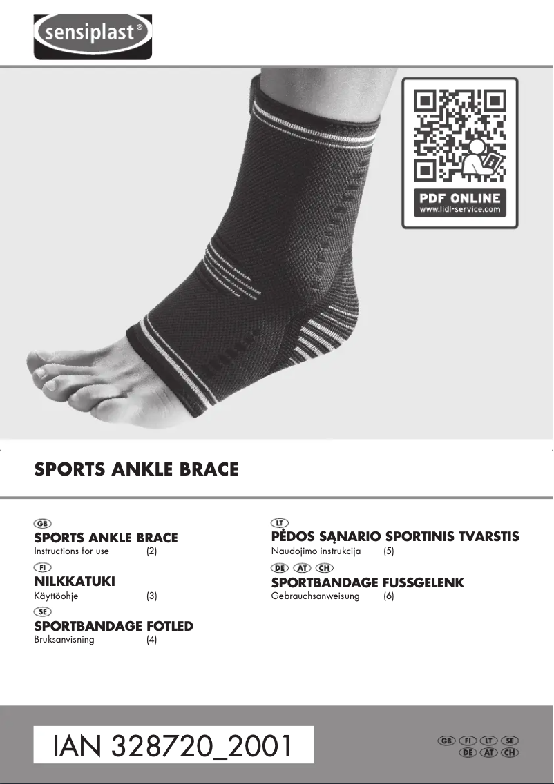 Page n°1 - Manuel utilisateur Sensiplast IAN 328720