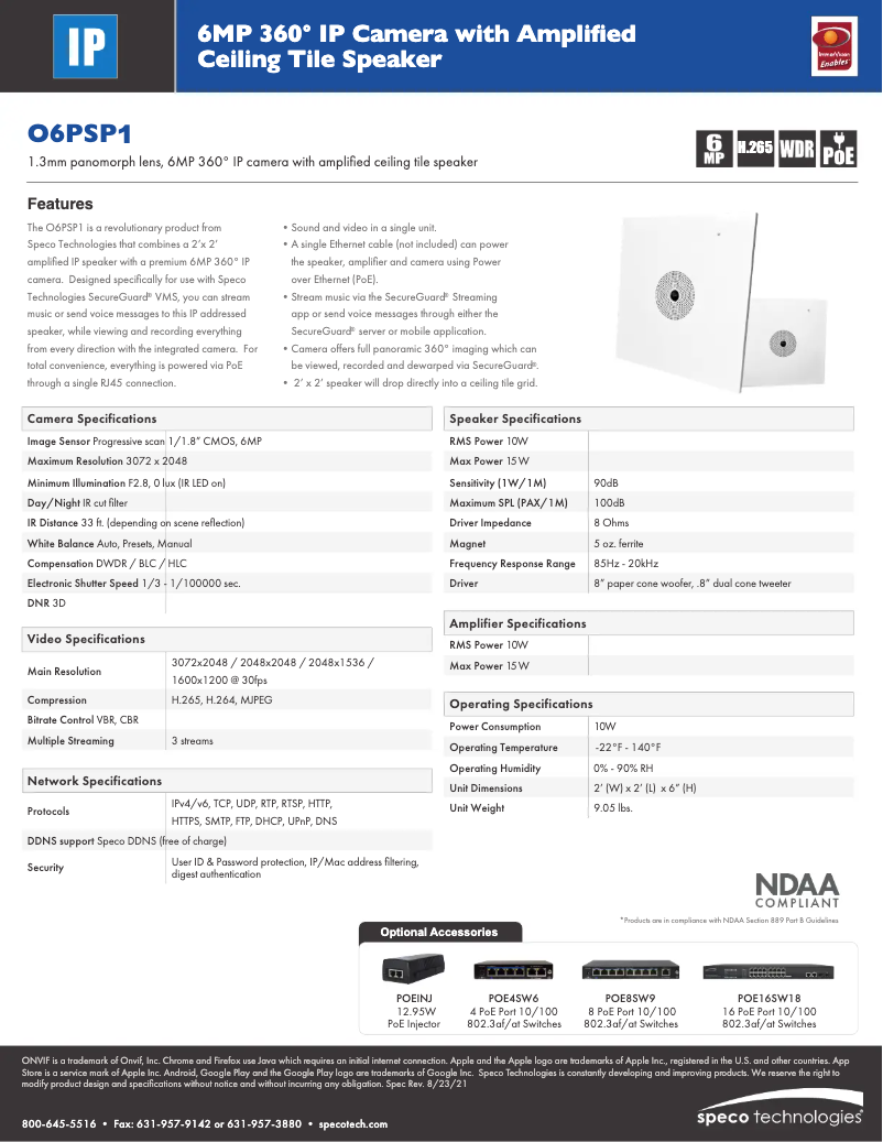 Image de la première page du manuel de l'appareil O6PSP1