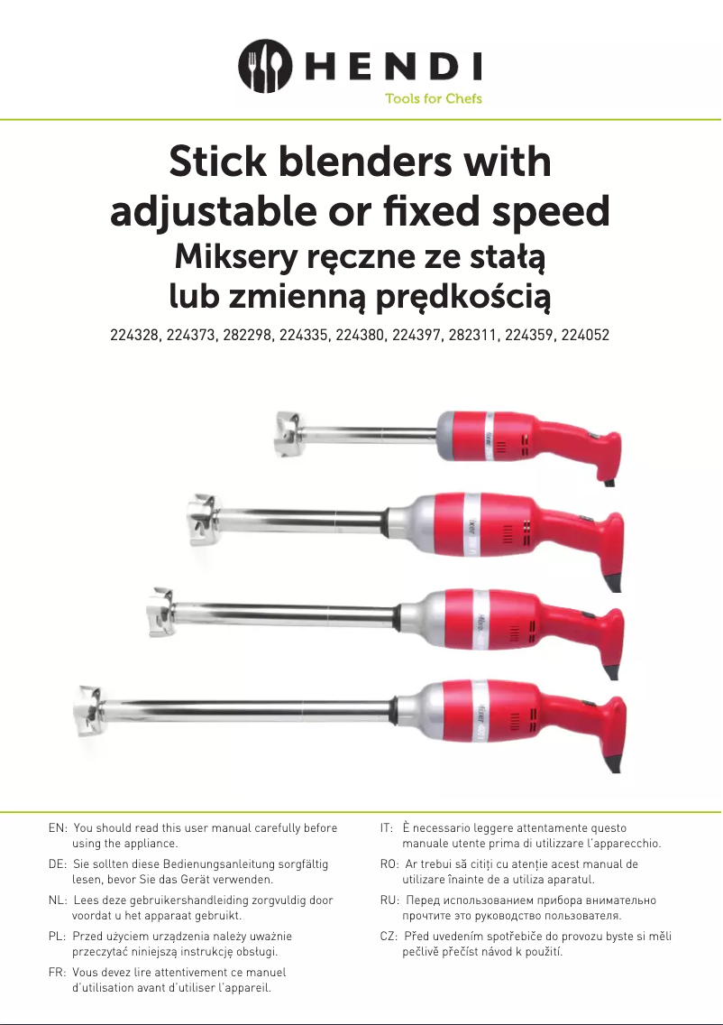 Image de la première page du manuel de l'appareil 224373