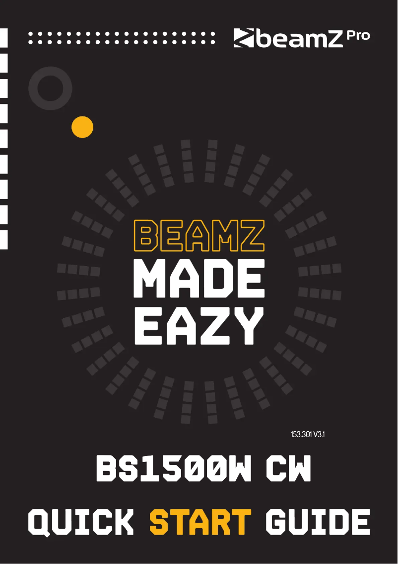 Image de la première page du manuel de l'appareil BS150