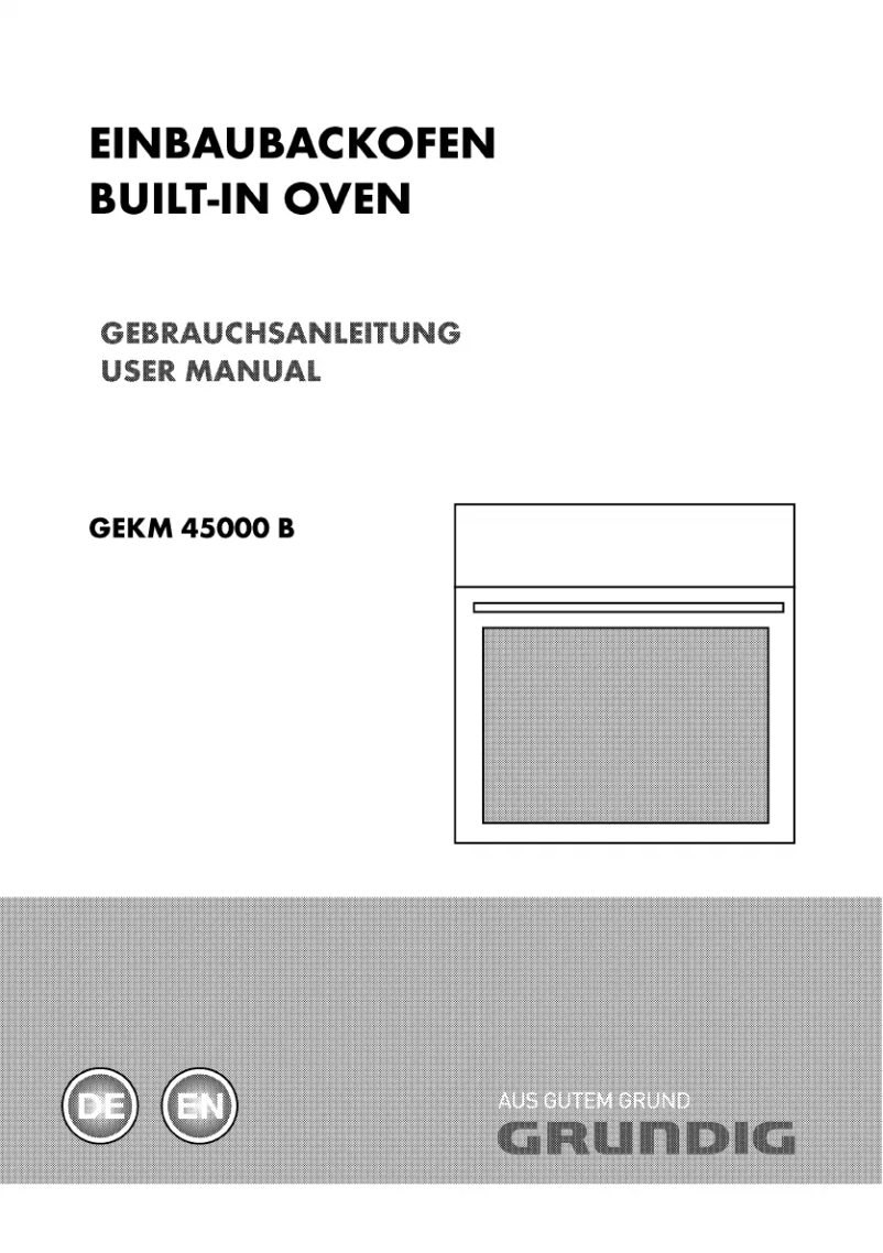 Página 1 del manual Manual de usuario Grundig GEKM 45000 B