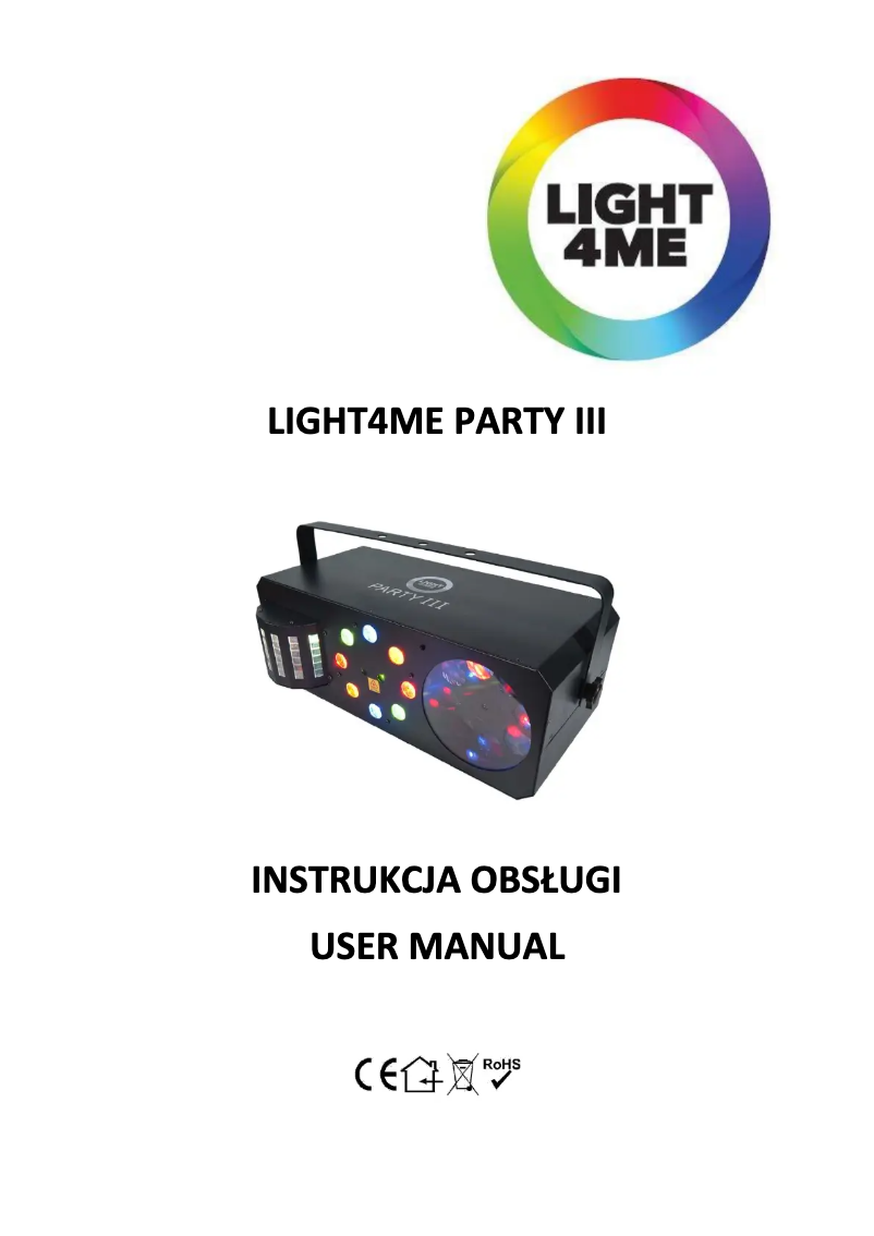 Página 1 del manual Manual de usuario Light4Me PARTY III