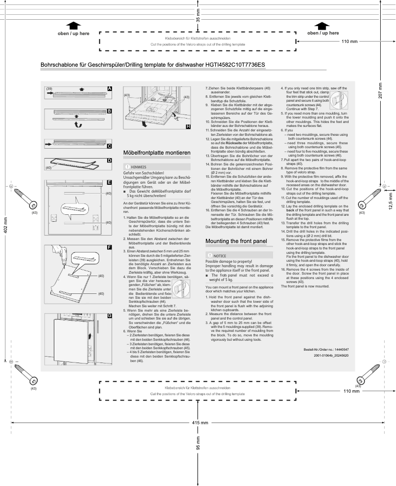 Image de la première page du manuel de l'appareil HGTI4582C10T7736ES