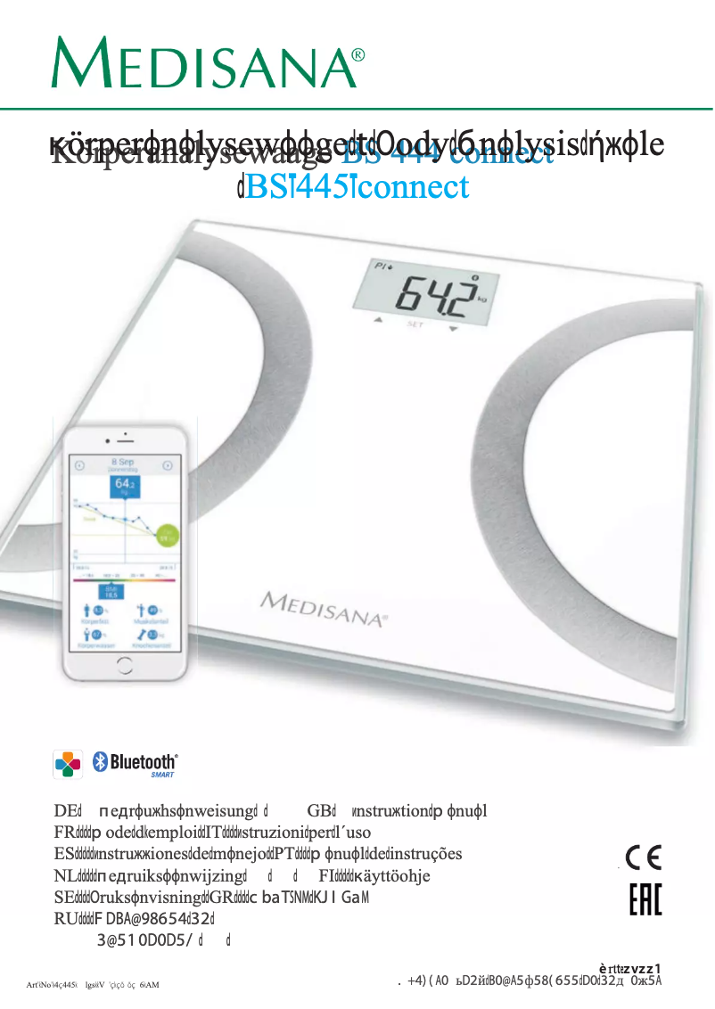 Page n°1 - Manuel utilisateur Medisana BS 445