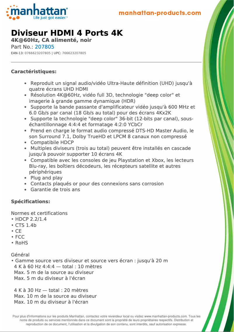 Imagen de la primera página del manual del dispositivo 207805