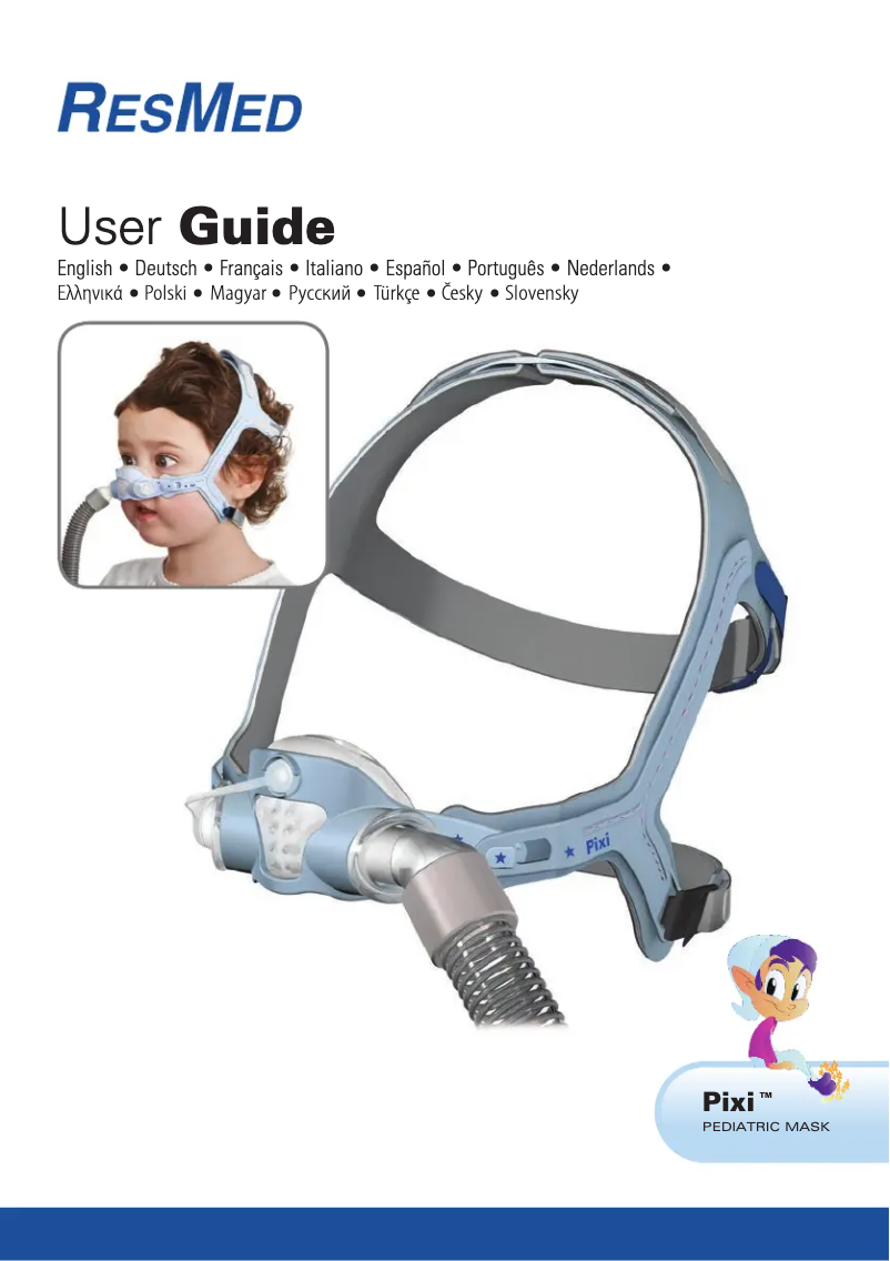 Page 1 de la notice Manuel utilisateur ResMed Pixi