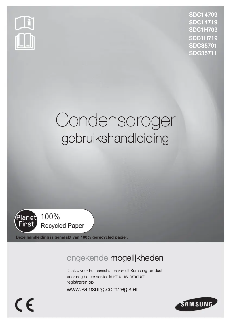 Page 1 de la notice Manuel utilisateur Samsung SDC14719
