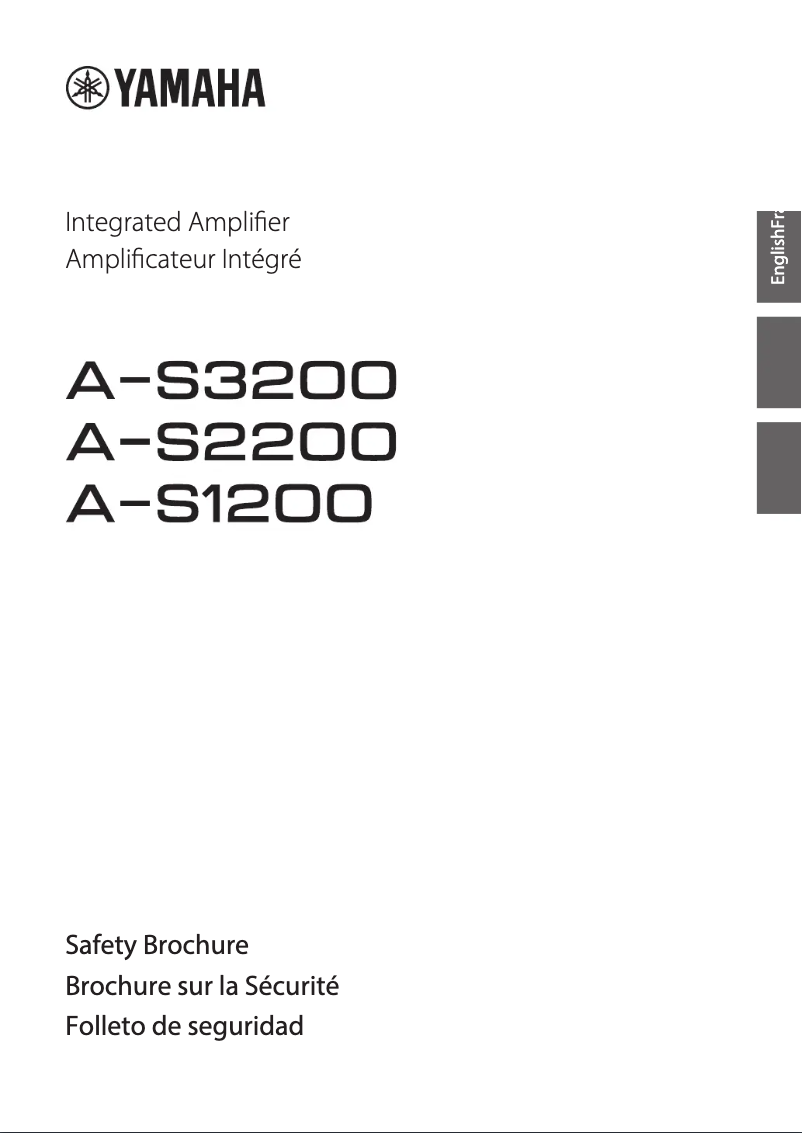 Page 1 de la notice Instructions de sécurité Yamaha A-S1200