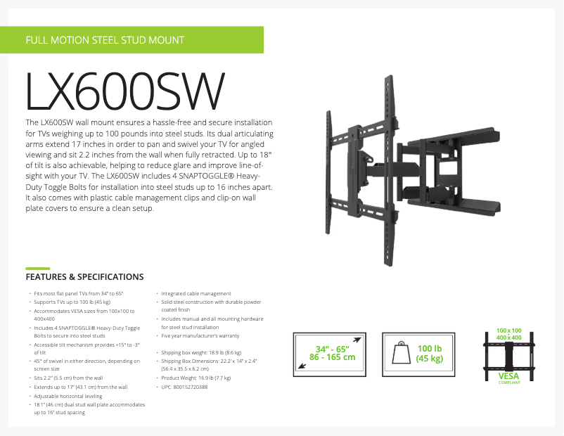 Imagen de la primera página del manual del dispositivo LX600SW