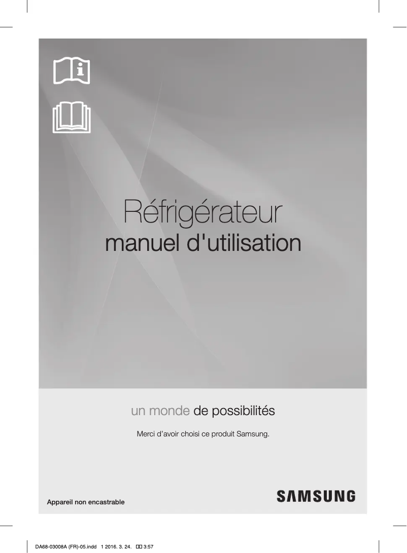 Image de la première page du manuel de l'appareil RR35H6500WW