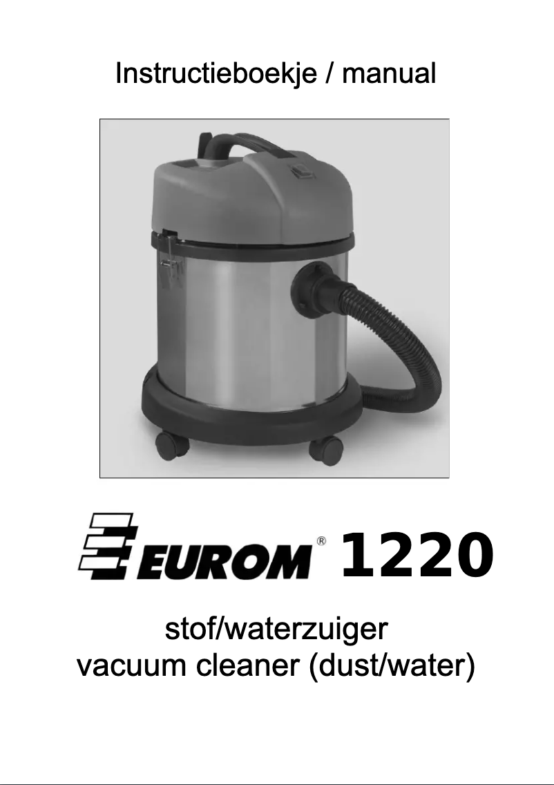 Page 1 de la notice Manuel utilisateur Eurom 1220