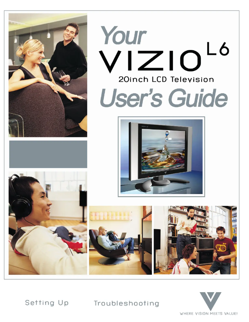 Page 1 de la notice Manuel utilisateur VIZIO L6