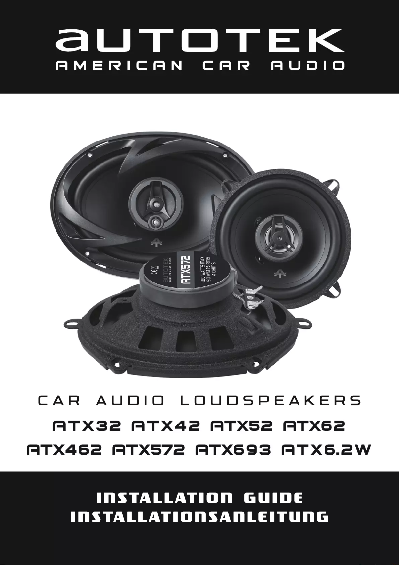 Page 1 de la notice Manuel utilisateur Autotek ATX693