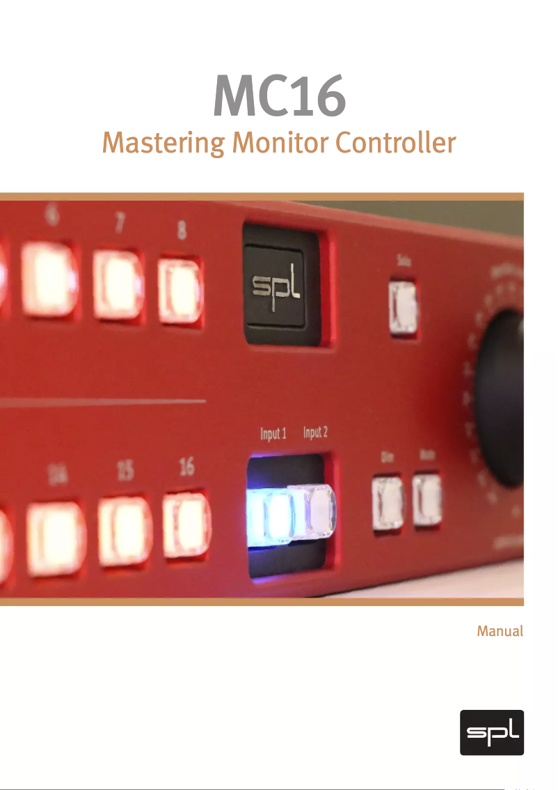 Image de la première page du manuel de l'appareil MC16