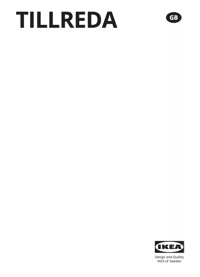 Imagen de la primera página del manual del dispositivo TILLREDA