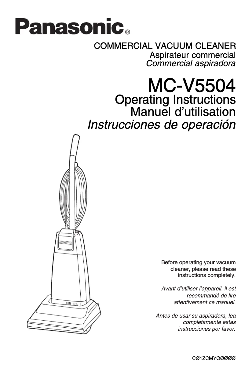 Página 1 del manual Manual de usuario Panasonic Commercial MCV5504