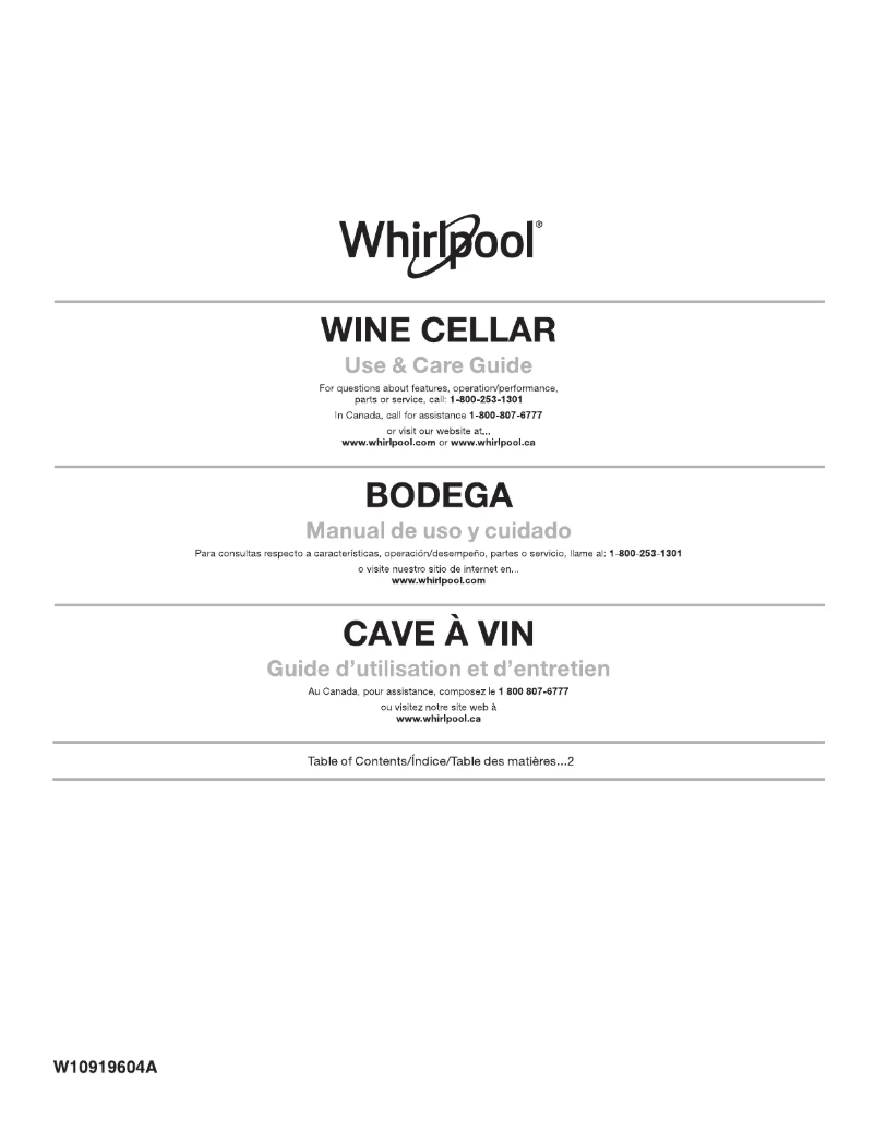 Page 1 of the manual User Manual Whirlpool WUW55X24HS