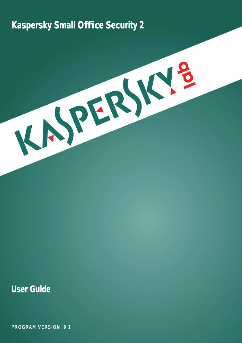Page n°1 - Manuel utilisateur Kaspersky Lab Small Office Security