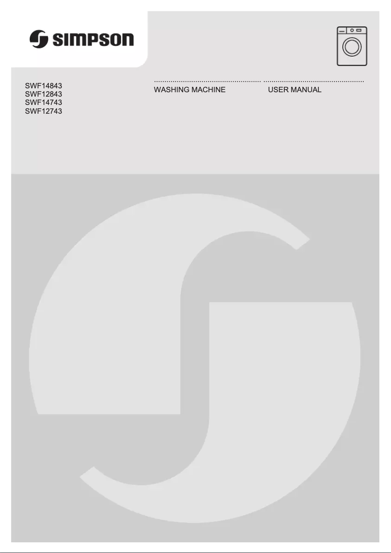 Page n°1 - Manuel utilisateur Simpson SWF14843