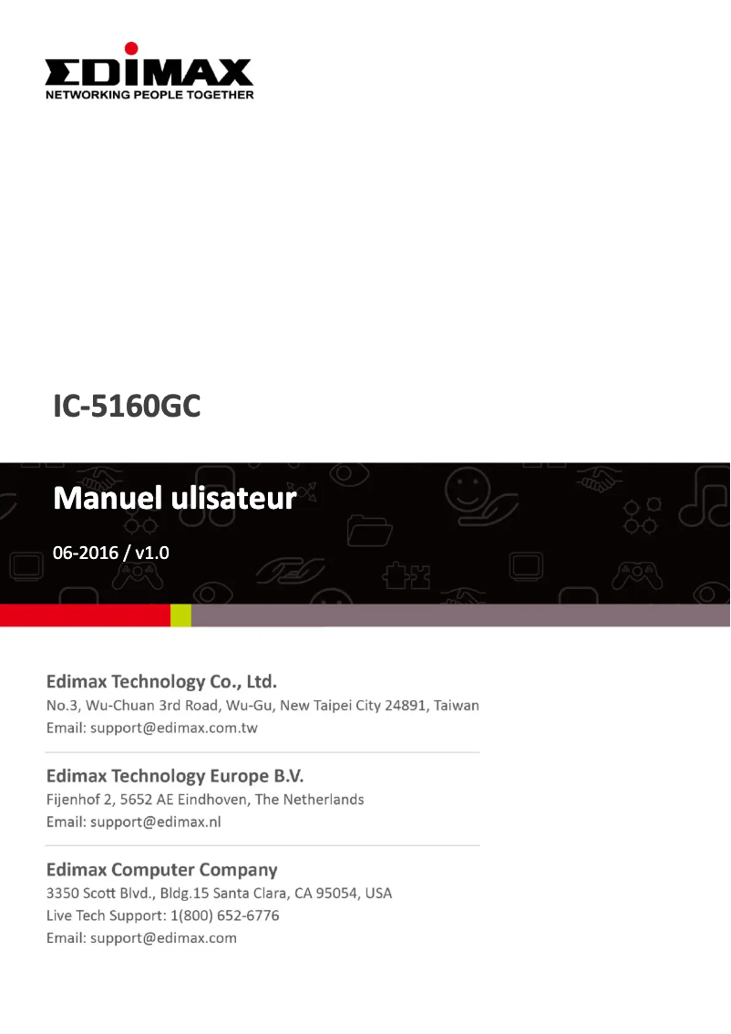 Page n°1 - Manuel utilisateur Edimax IC-5160GC
