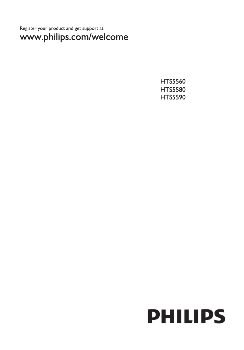 Image de la première page du manuel de l'appareil HTS5590