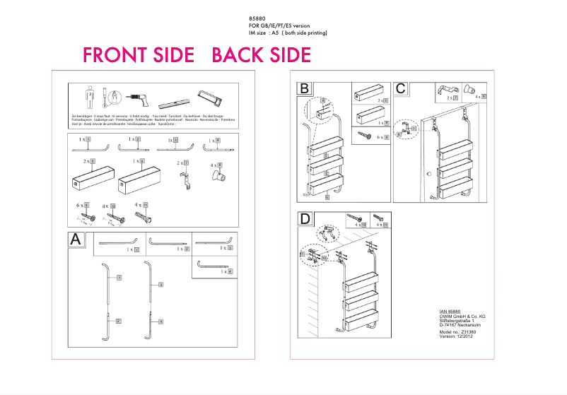 Página 1 del manual Manual de usuario Miomare Z31380