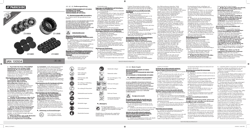 Image de la première page du manuel de l'appareil PWSZ 125 C3