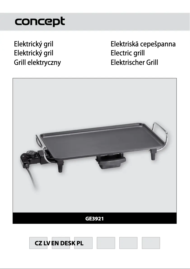 First page image of the manual for GE-3921