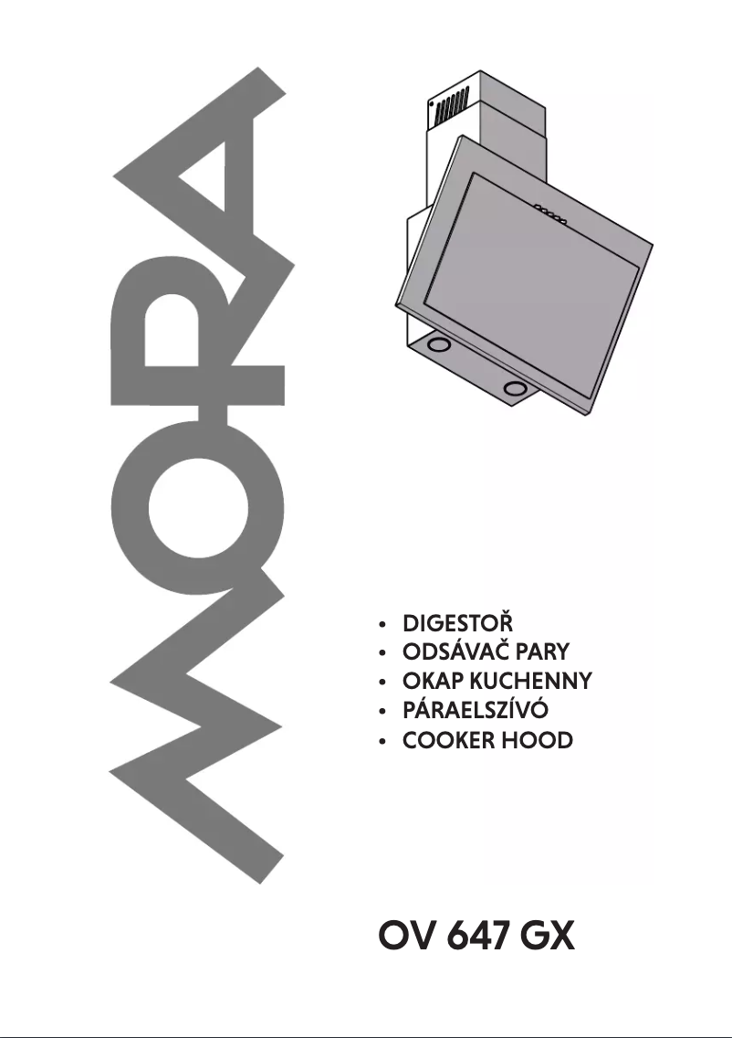 Page 1 of the manual User Manual Mora OV 647 GX