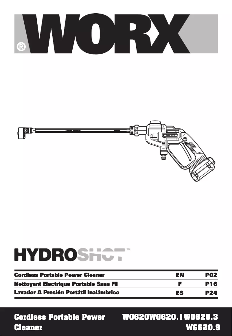 Page n°1 - Manuel utilisateur Worx WG620.9