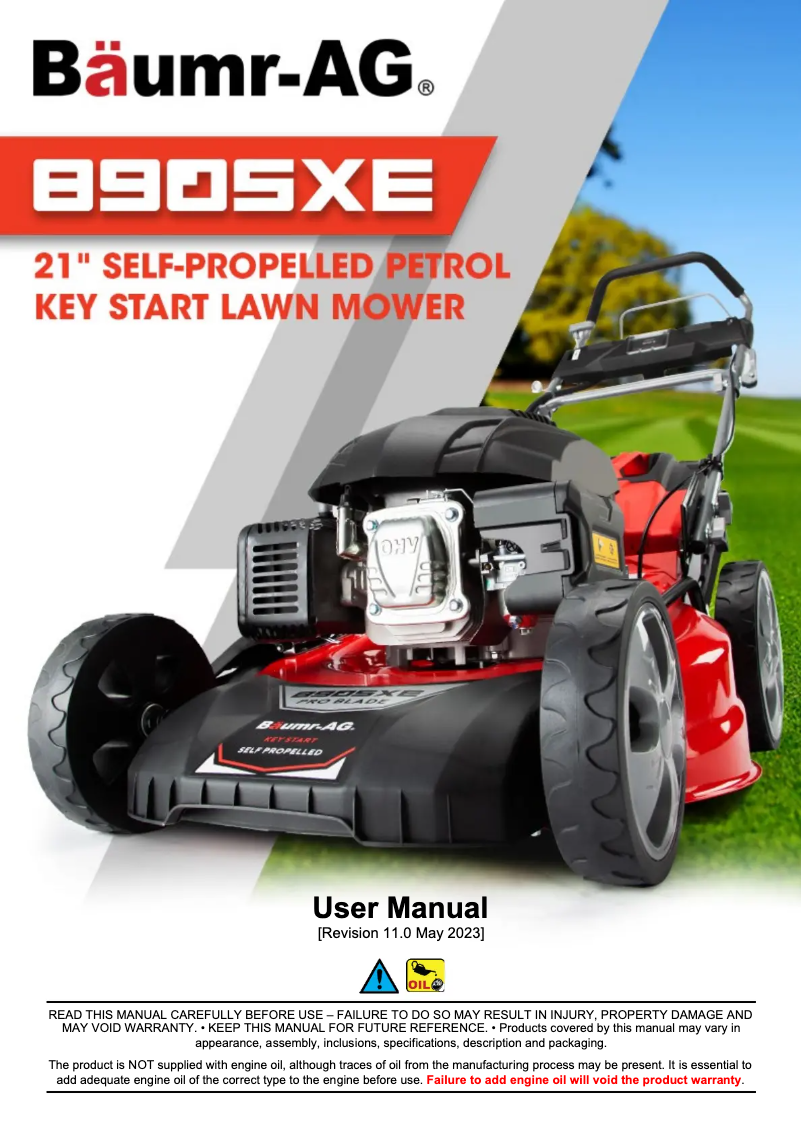 Page n°1 - Manuel utilisateur Baumr-AG 890SXe