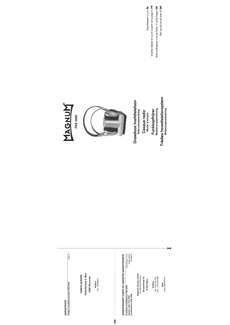 Page n°1 - Manuel utilisateur Magnum FKS 2500