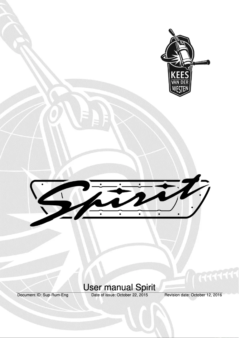 Page n°1 - Manuel utilisateur Kees Van Der Westen Spirit