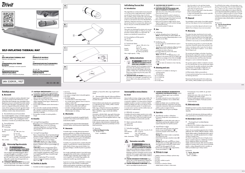 Página 1 del manual Manual de usuario Crivit IAN 330959