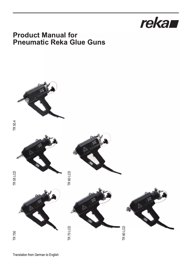 Image de la première page du manuel de l'appareil TR 50.4