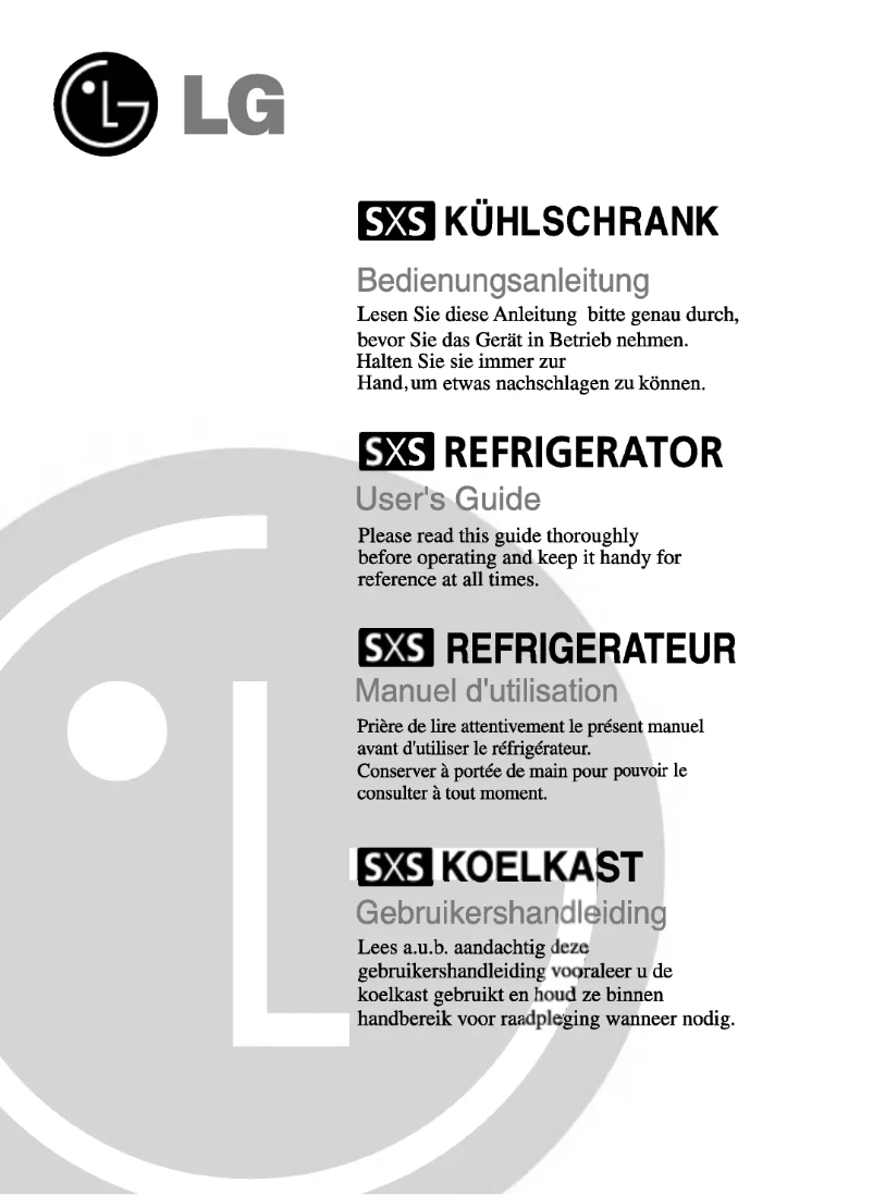 Image de la première page du manuel de l'appareil GC-P207TTJA